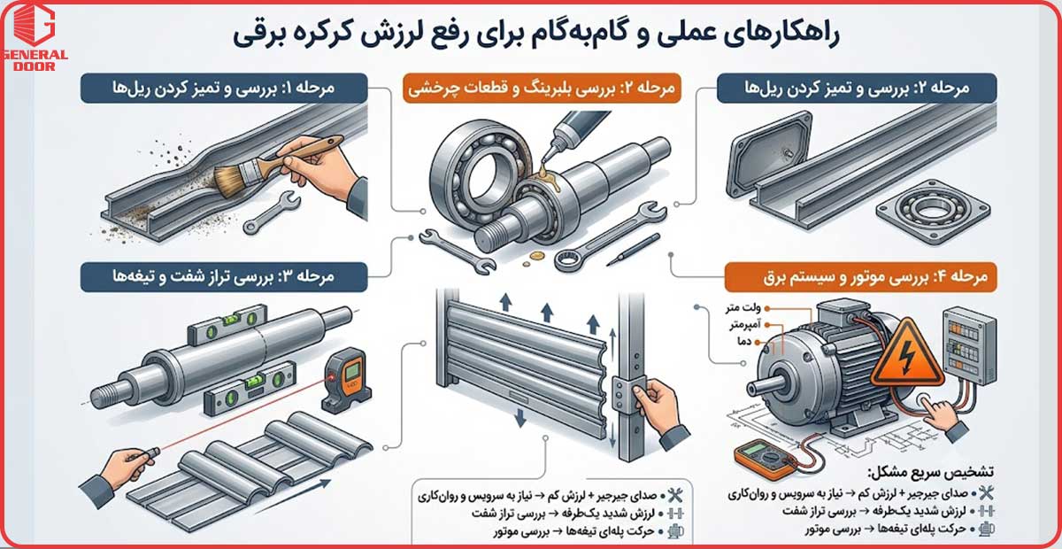 علت لرزش کرکره برقی چیست