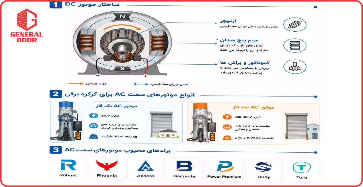 تفاوت موتور ac و dc در چیست