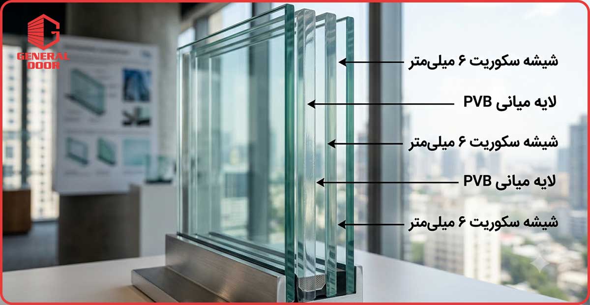 تفاوت شیشه سکوریت با لمینت